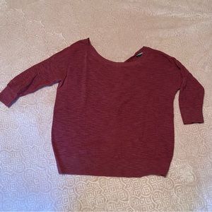 Express. Twist back sweater. Rust red. Size M.